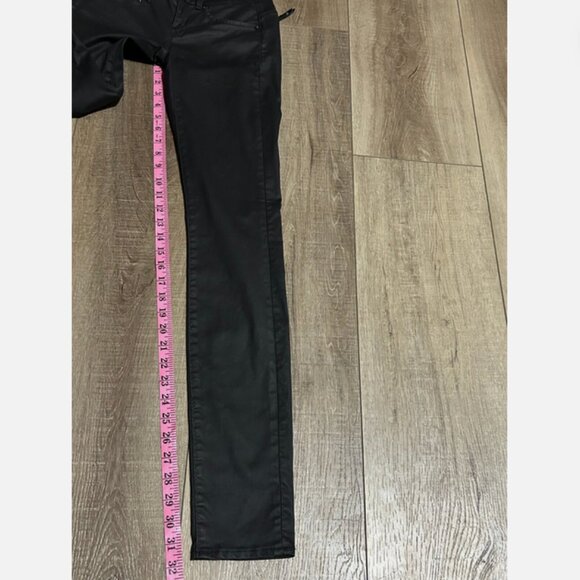 G-STAR RAW Midge Cody Mid Skinny Black Coated Jeans Size 23 ~ EUC - Picture 10 of 12